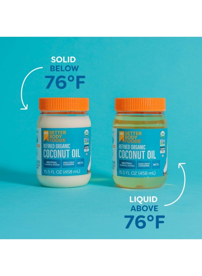 BetterBody Foods Organic Naturally Refined Coconut Oil With Neutral Flavor And Aroma 458 ml - Image 4